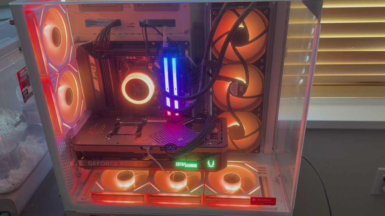 9800x3d, 5070 TI gpu, 64 gigs of ram, 4 tb hard drive