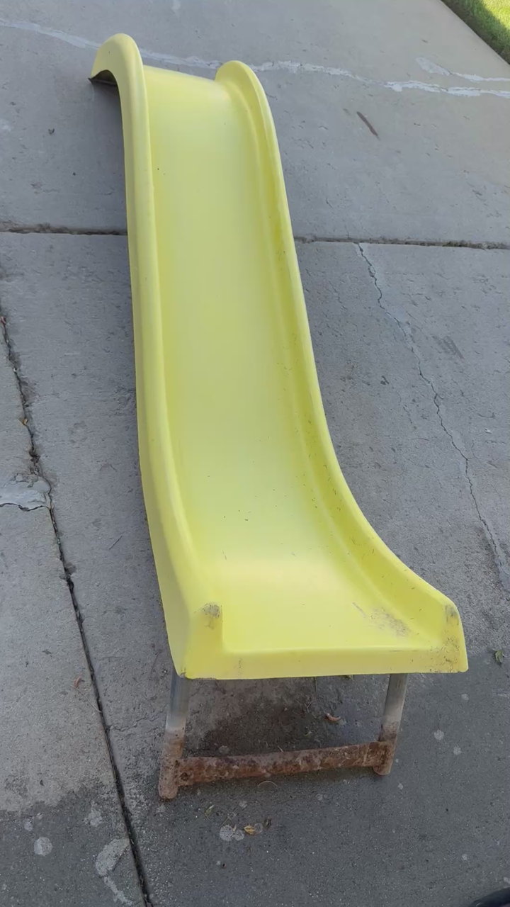 Thick fiberglass slide 8 feet long