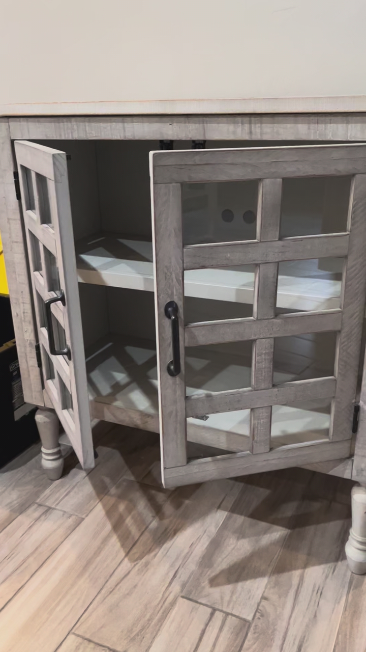 Cabinet with glass doors with glass doors