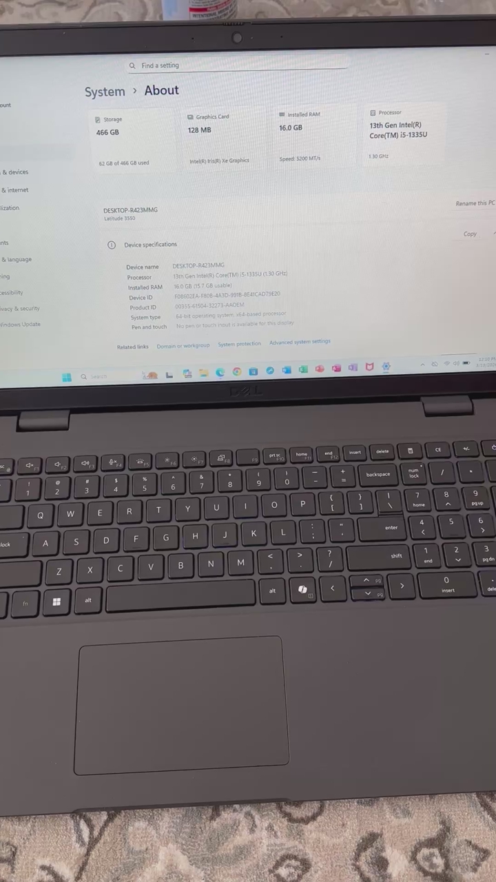 Dell Laptop i5 Core 13th Gen 16 GB RAM 512 GB SSD