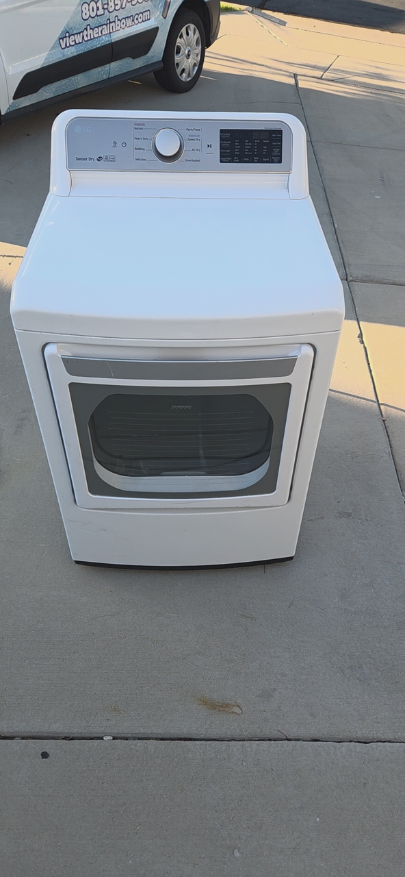 LG 7.3 Cu. Ft. White Front Load Gas Dryer, Free Delivery within 45 miles