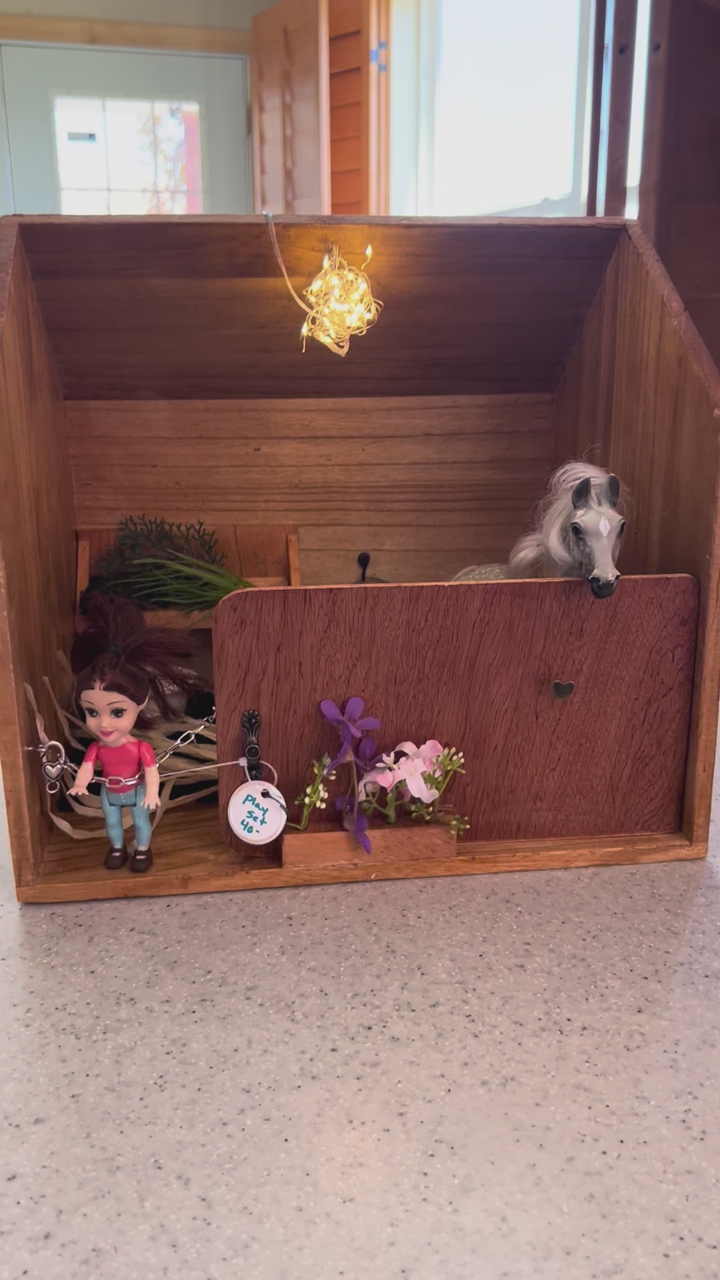 Children’s Playset With Horse And Doll