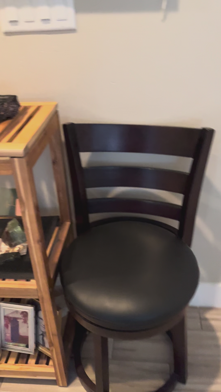 Bar stool type swivel chairs $50.00 for both