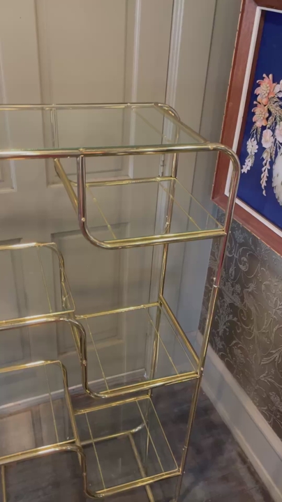 Brass shelf. 54x24x14