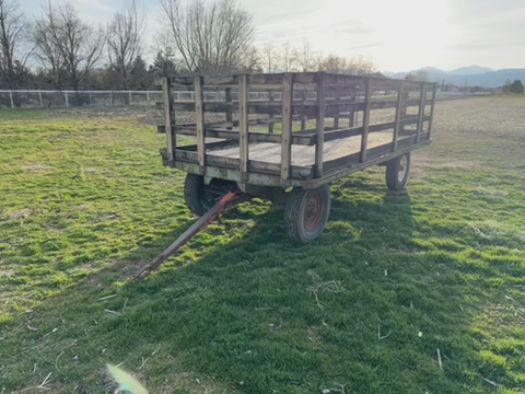 Antique Stake-bed Wagon 6x12