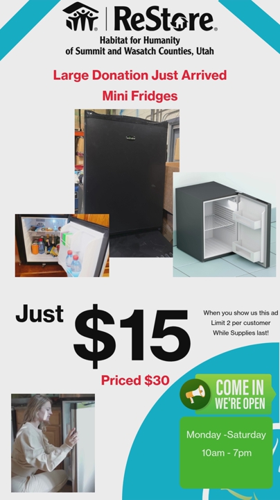 Innovative Mini Fridges – Only $15 with This Ad!