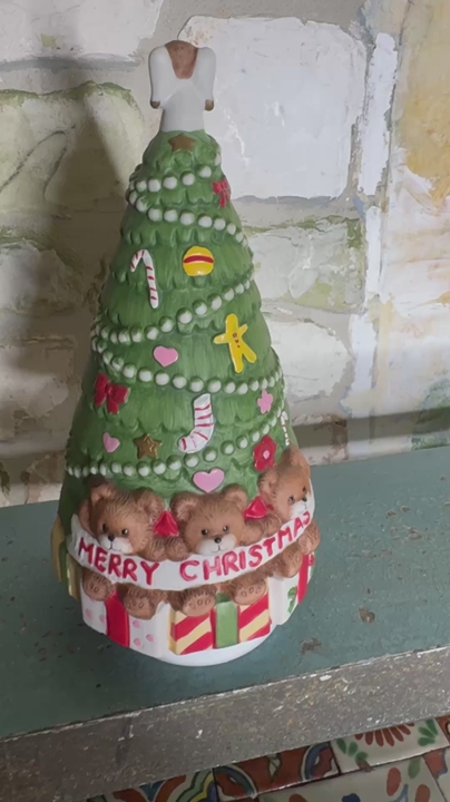 Vintage Porcelain Christmas Tree