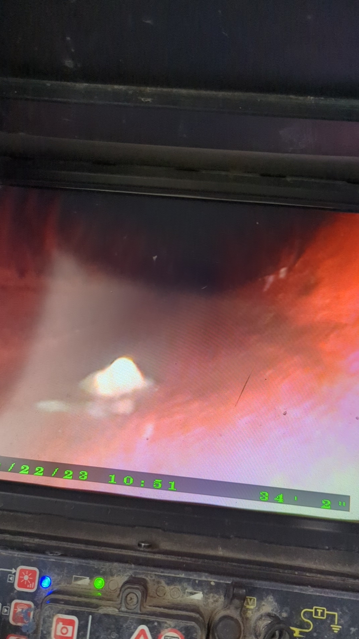 Sewer camera inspection.