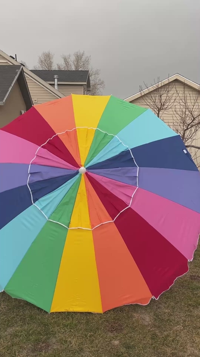 Rainbow Umbrella 8ft Span