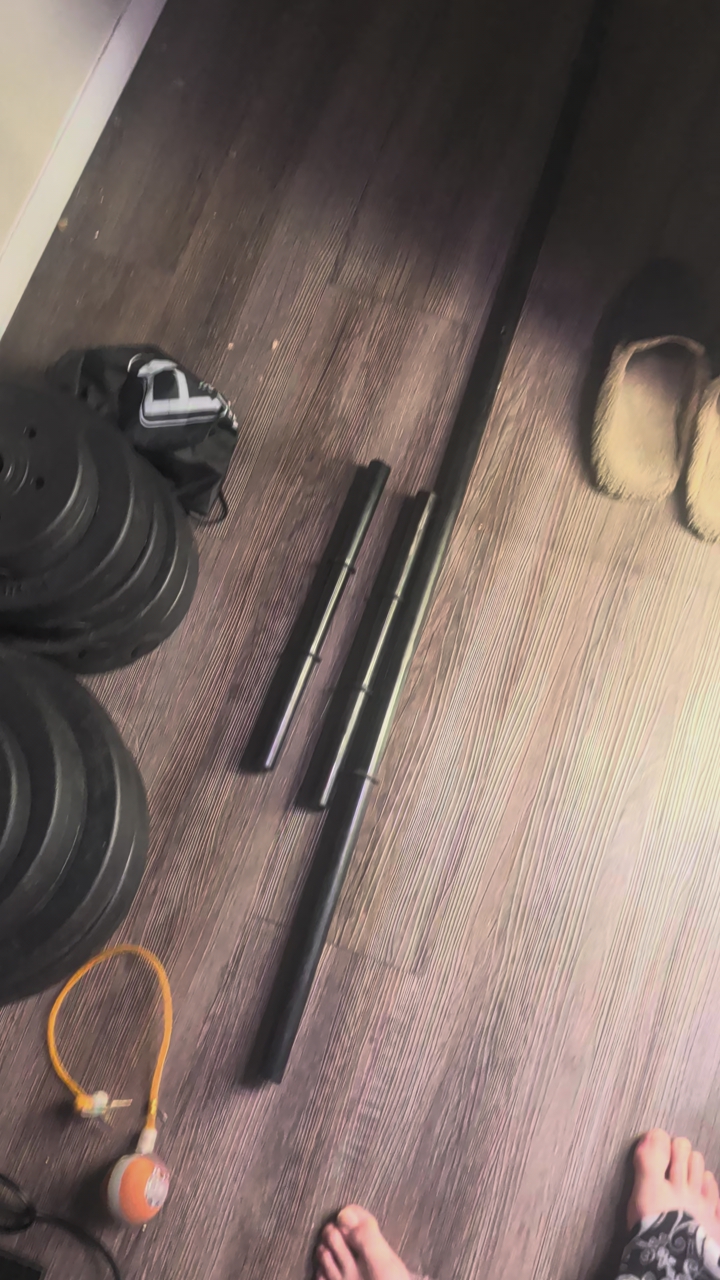 Weights with bars and clips