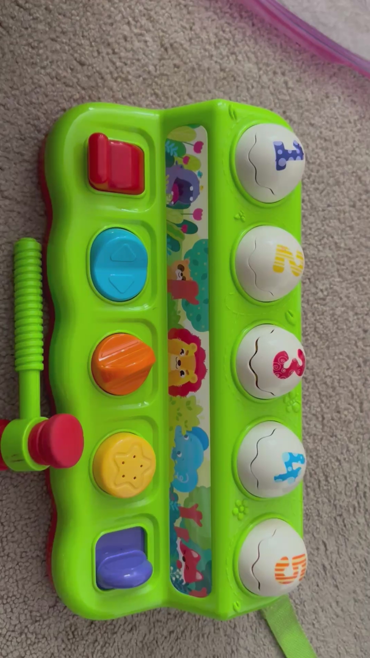 Hammer an pop up musical fine motor skills toy