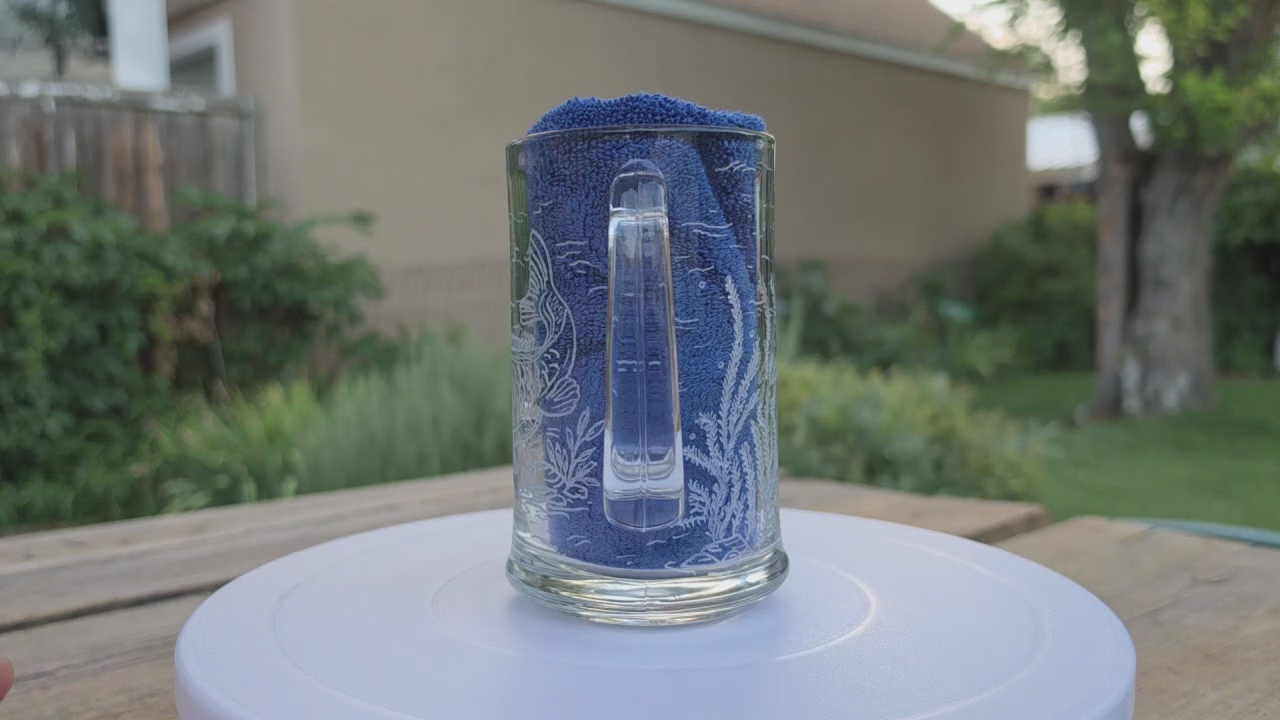 Etched glass custom pieces